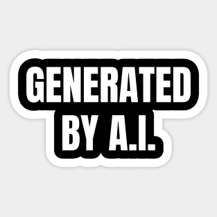 Generated By AI Sticker